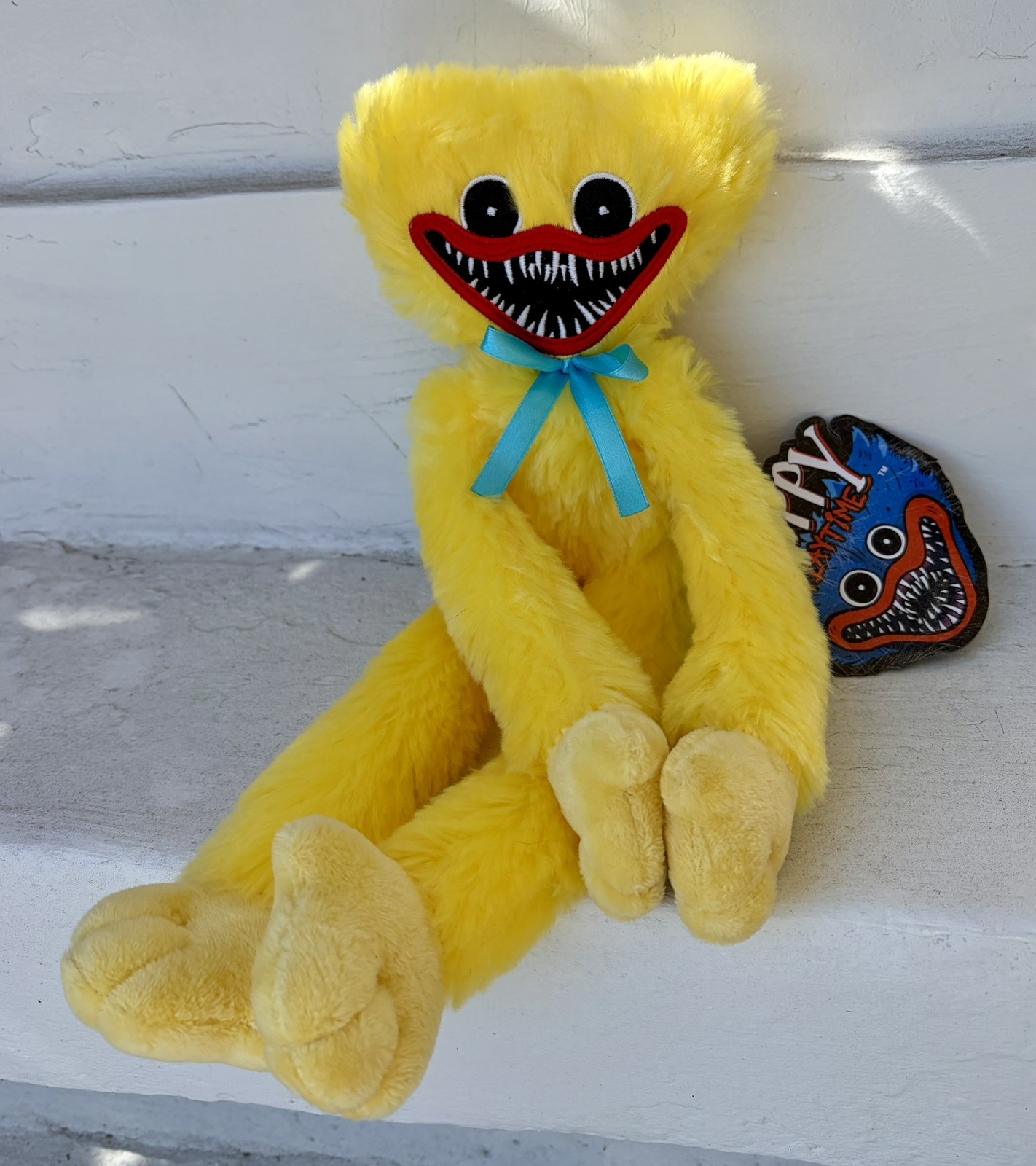Poppy Playtime Huggy Wuggy 15” Yellow Namco (Japanese) Plush NWT - SUPER RARE Poppy Playtime Huggy Wuggy 15” Yellow Namco (Japanese) Plush NWT - SUPER RARE