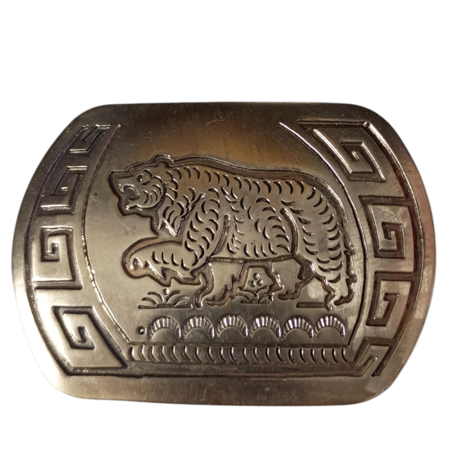 Astute Sterling Silver Serena & Garrett Banteah Zuni Artist Buckle Astute Sterling Silver Serena & Garrett Banteah Zuni Artist Buckle