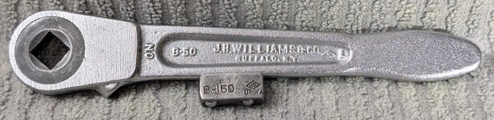 Vintage J.H. Williams B-50 ratchet w/B-150 3/8” insert  - USA - Nice Condition