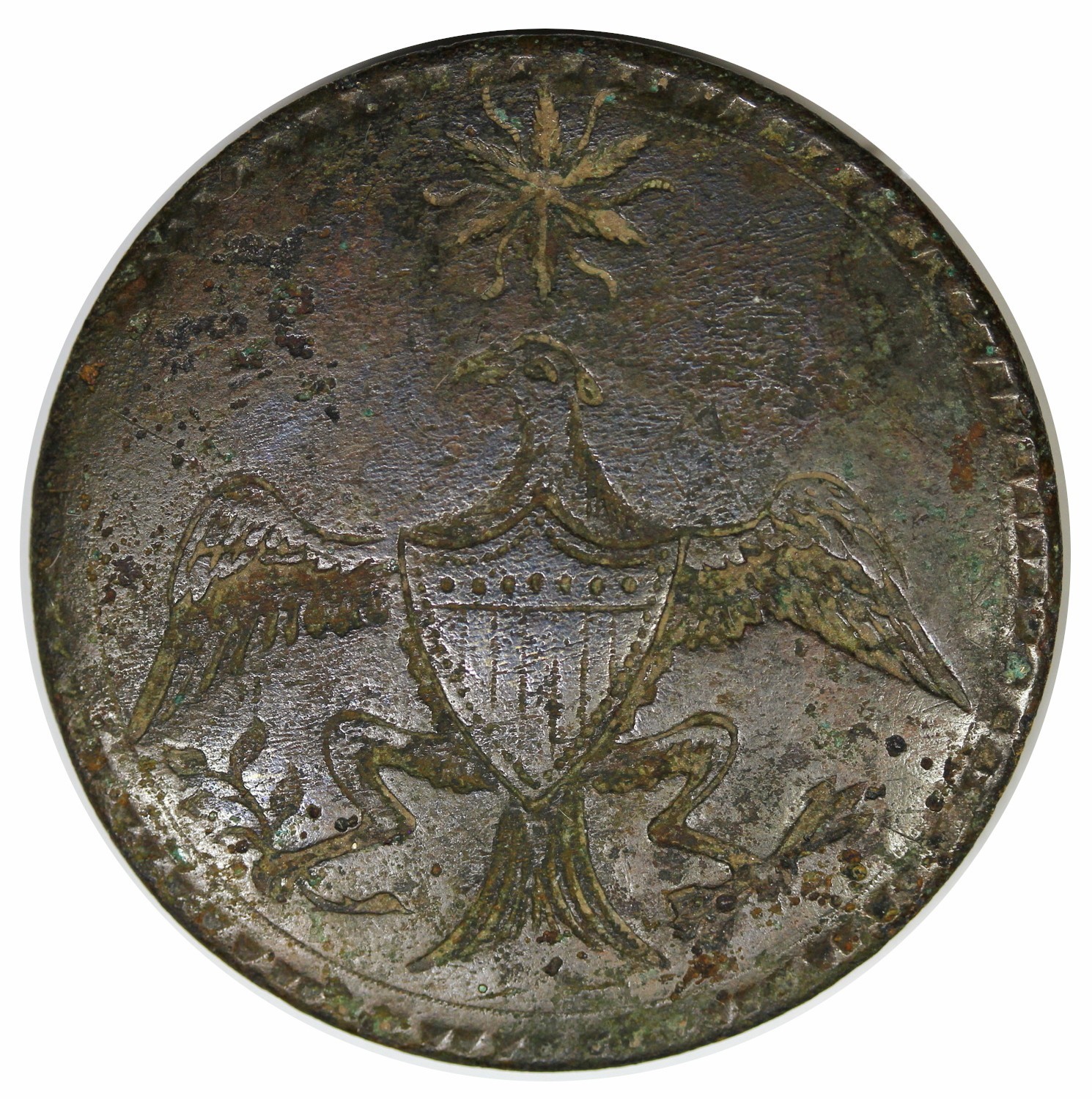 1789 Washington Inaugural Button, Eagle and Star, Cobb-17, DeWitt 1789-3c 1789 Washington Inaugural Button, Eagle and Star, Cobb-17, DeWitt 1789-3c