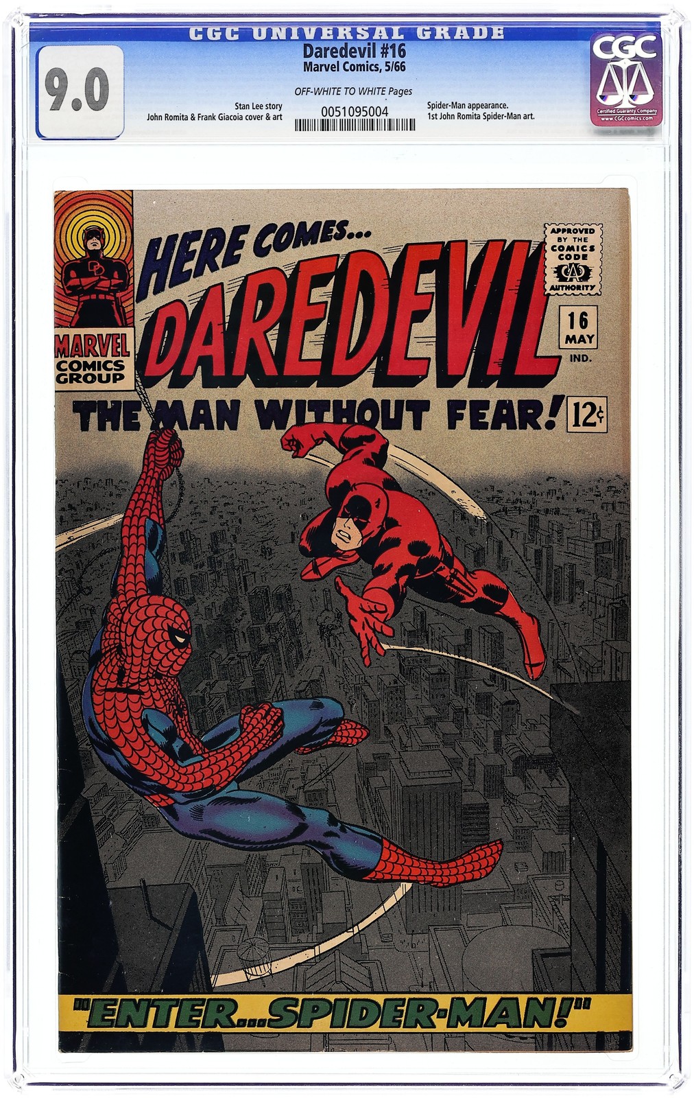 Daredevil #16 CGC 9.0 1966 0051095004