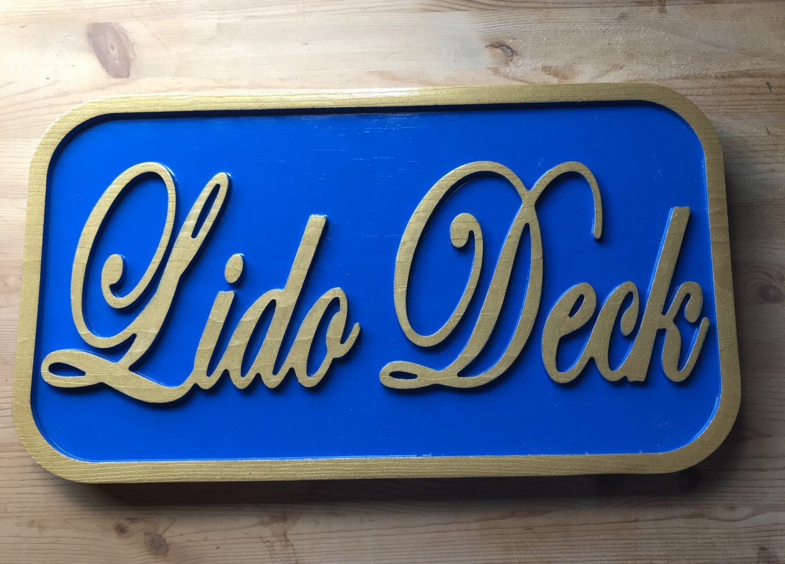 Tiki Bar Lido Deck 3D routed wood Island Beach Pool Bar Sign Custom