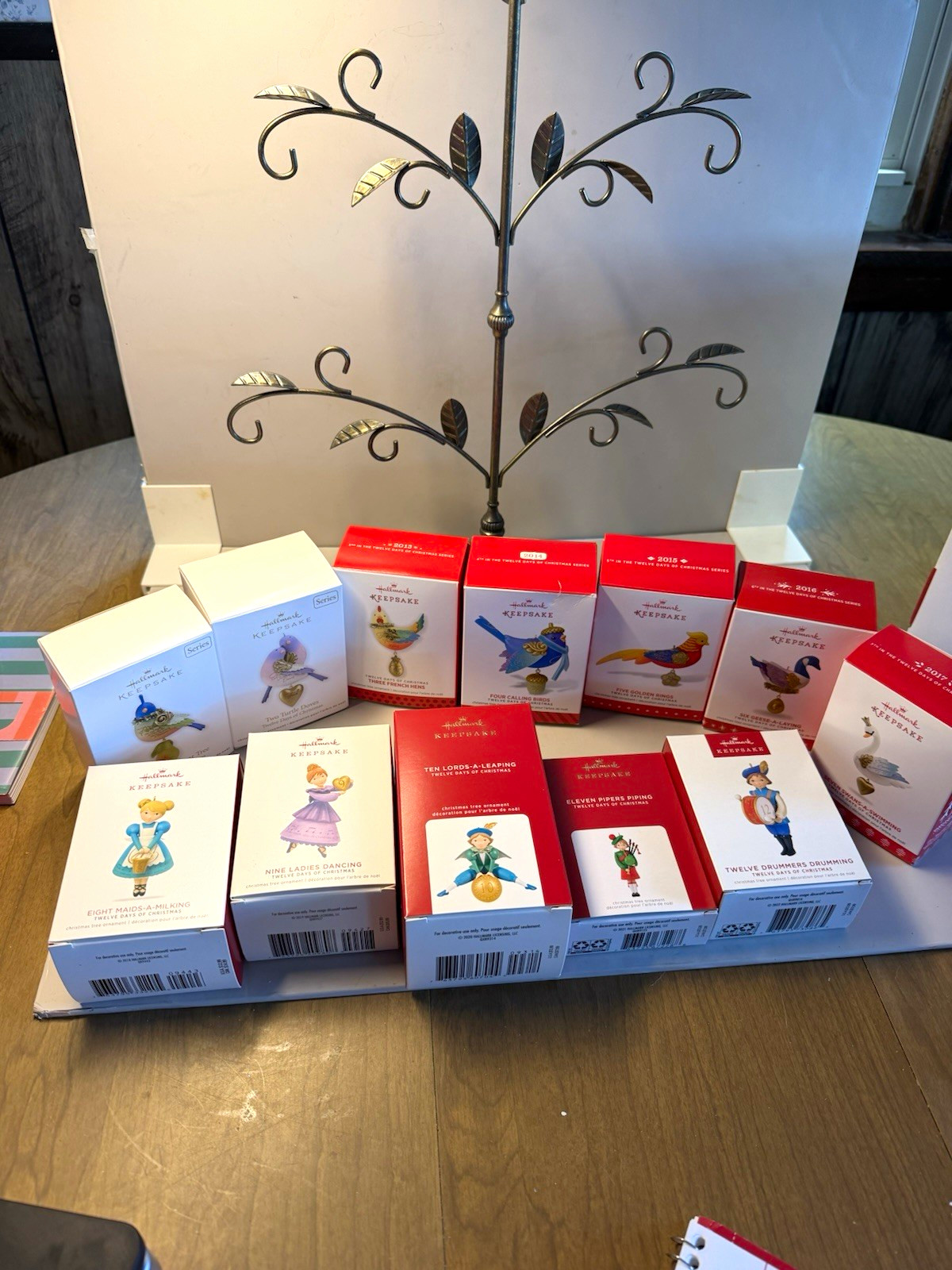 Hallmark Keepsake Twelve Days of Christmas Bird Ornaments Lot Multicolor Hanging Hallmark Keepsake Twelve Days of Christmas Bird Ornaments Lot Multicolor Hanging