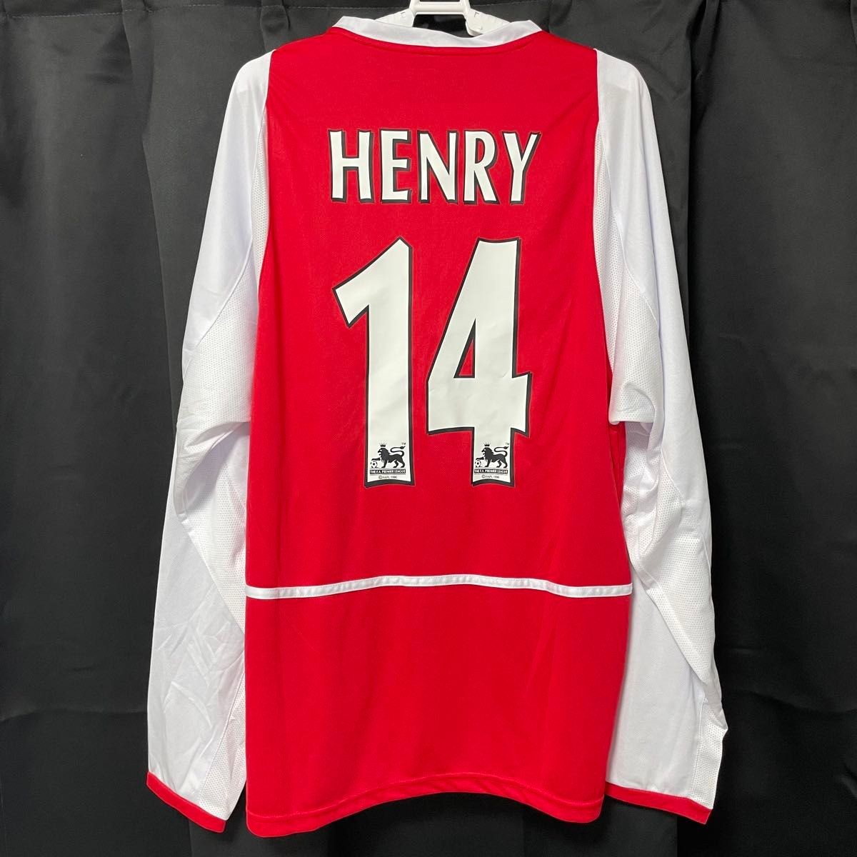 Arsenal Henry Jersey Number 14 Red White XL From Japan