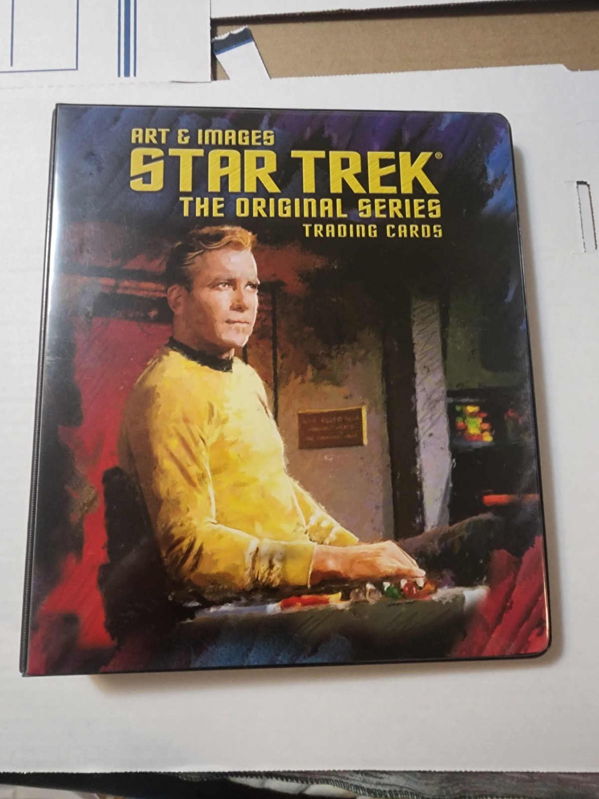 RARE VHTF Star Trek TOS Art & Images Binder with Complete 81 Card Base Plus