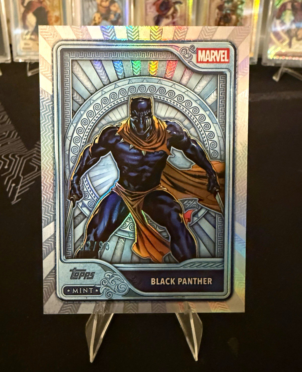 Topps 2026 Topps Mint Marvel Black Panther Platinum #101 02/99 Serial Numbered Topps 2026 Topps Mint Marvel Black Panther Platinum #101 02/99 Serial Numbered
