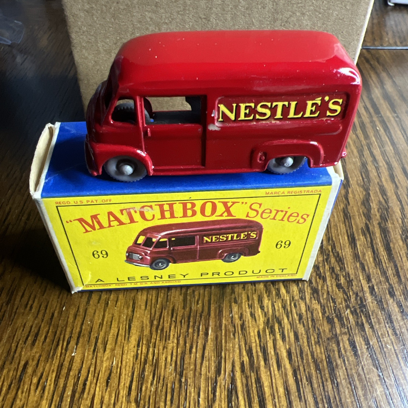 Matchbox Lesney #69 Commer 30 CWT Nestle's Van with Original Box Vintage Car Toy
