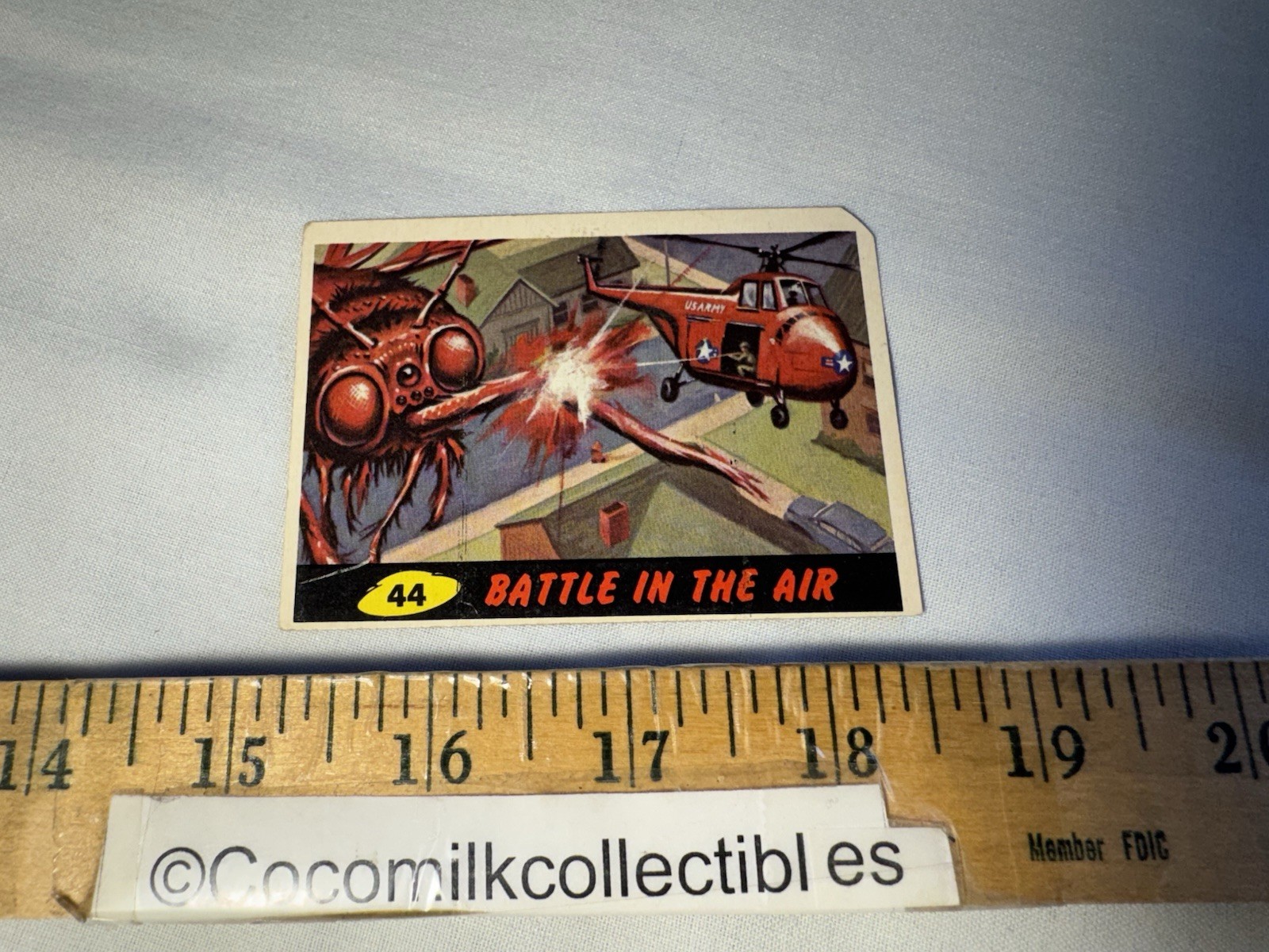 Vint Original 1962 Topps Mars Attacks Card #44 Battle in the Air Insects Bubbles Vint Original 1962 Topps Mars Attacks Card #44 Battle in the Air Insects Bubbles
