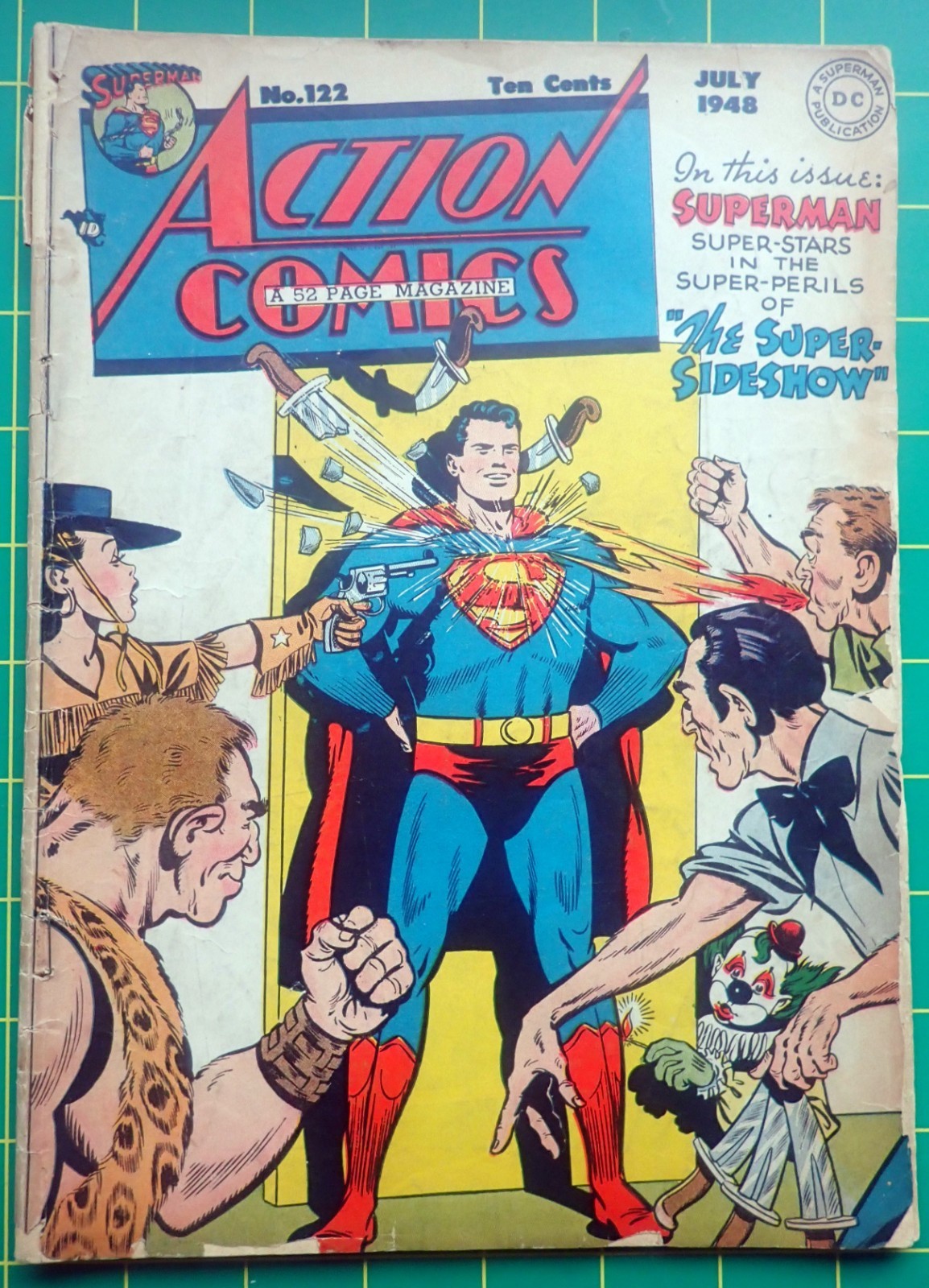 Action Comics #122 🌎 RARE 1948 SUPERMAN 🌎 Complete, Unrestored Action Comics #122 🌎 RARE 1948 SUPERMAN 🌎 Complete, Unrestored