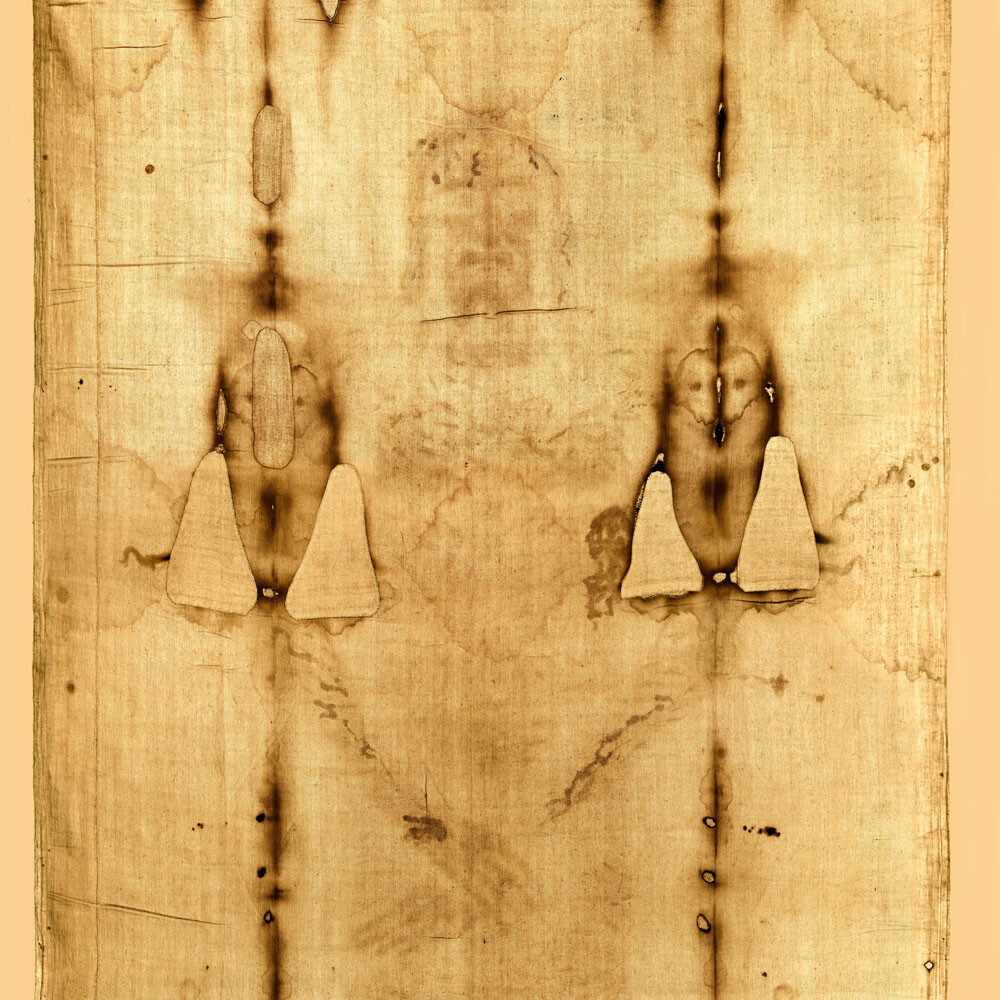Shroud of Turin Full Fabric Print Jesus {Egypt Buyer}