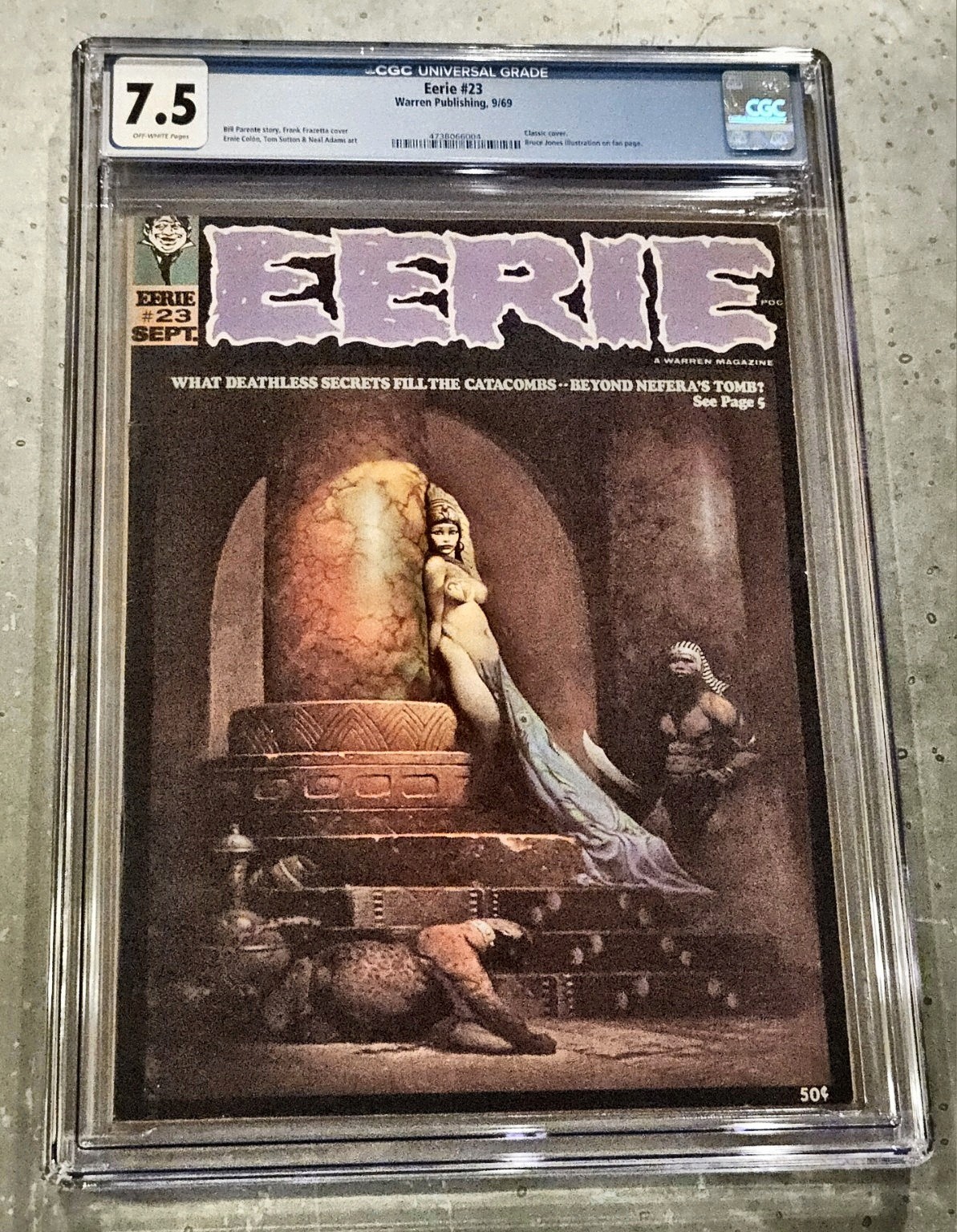 Eerie #23 1969 CGC 7.5 - Frank Frazetta Masterpiece Cover Eerie #23 1969 CGC 7.5 - Frank Frazetta Masterpiece Cover