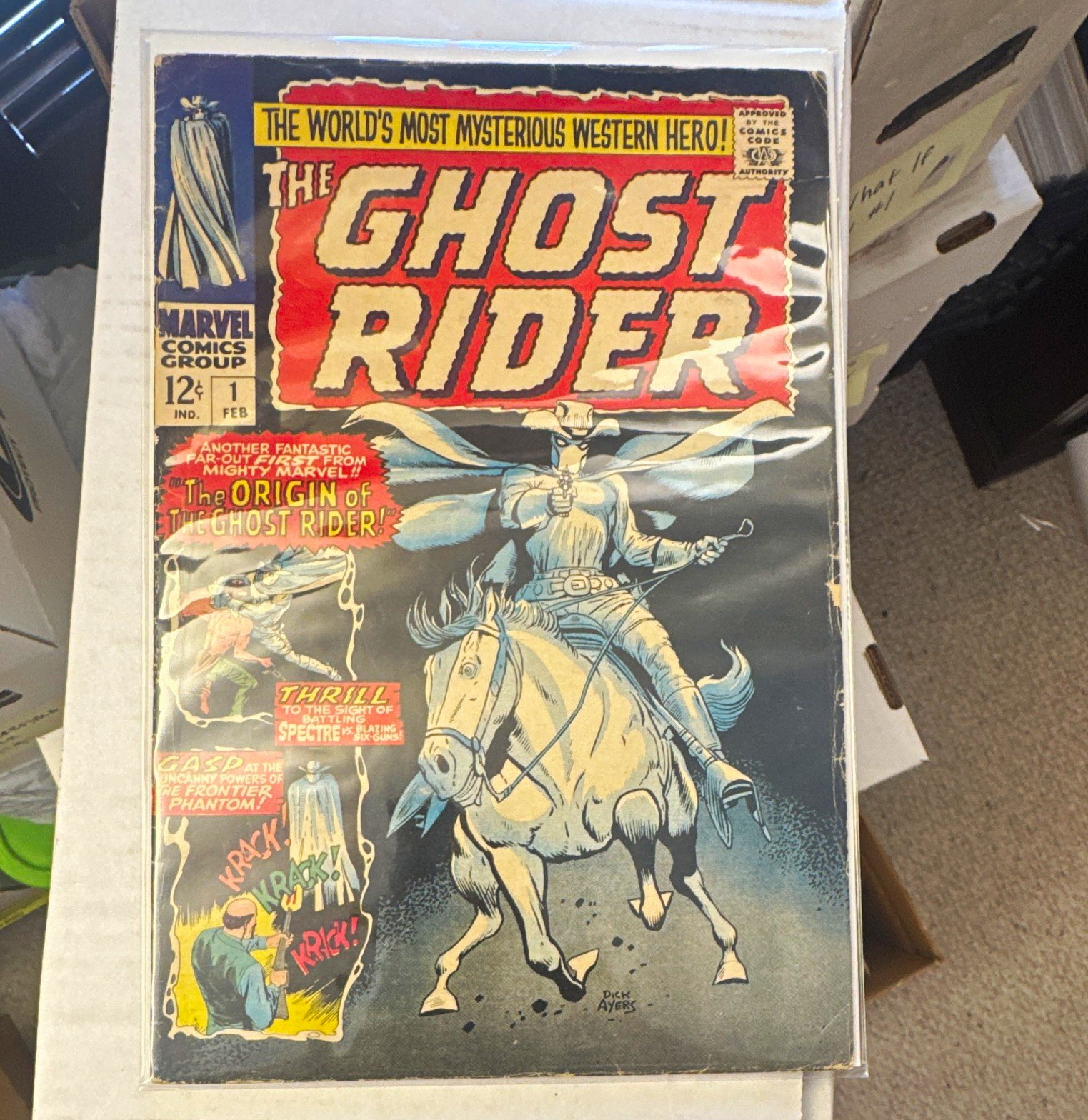 Marvel Comics The Ghost Rider #1 (1967) First Issue Carter Slade Marvel Comics The Ghost Rider #1 (1967) First Issue Carter Slade