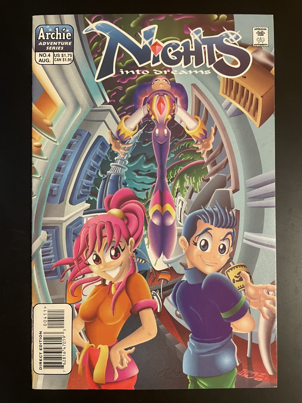 Nights Into Dreams Issue #4 Archie Comics 1998 Sega VF Hard to Find Nights Into Dreams Issue #4 Archie Comics 1998 Sega VF Hard to Find