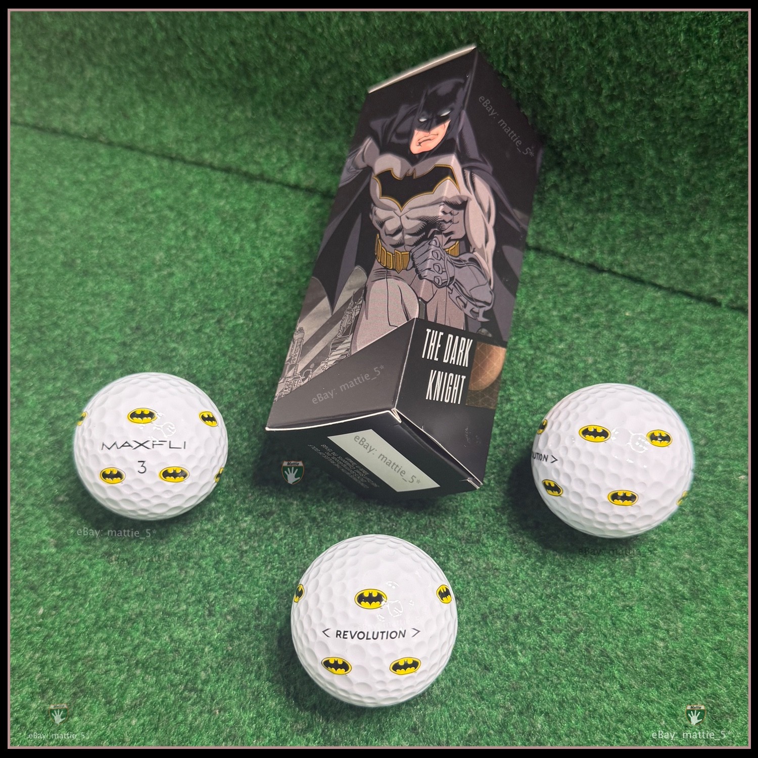 DC x Maxfli BATMAN Revolution Golf Balls - NEW Sleeve - 3 LIMITED EDITION BALLS DC x Maxfli BATMAN Revolution Golf Balls - NEW Sleeve - 3 LIMITED EDITION BALLS