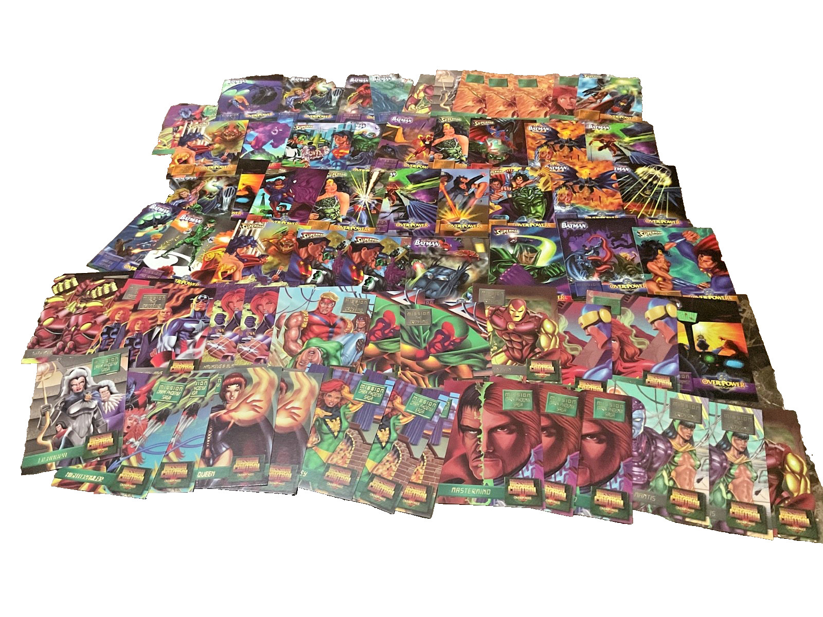 Over Power Card Game 1996 Marvel Lot Of 65+ Cards Superman Iron Man Batman++ Over Power Card Game 1996 Marvel Lot Of 65+ Cards Superman Iron Man Batman++