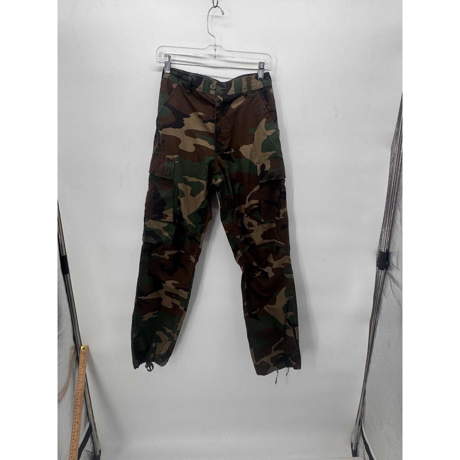 Vintage 90's Era USGI Woodland BDU Camo Combat Pants Trousers Sz X-Small Regular
