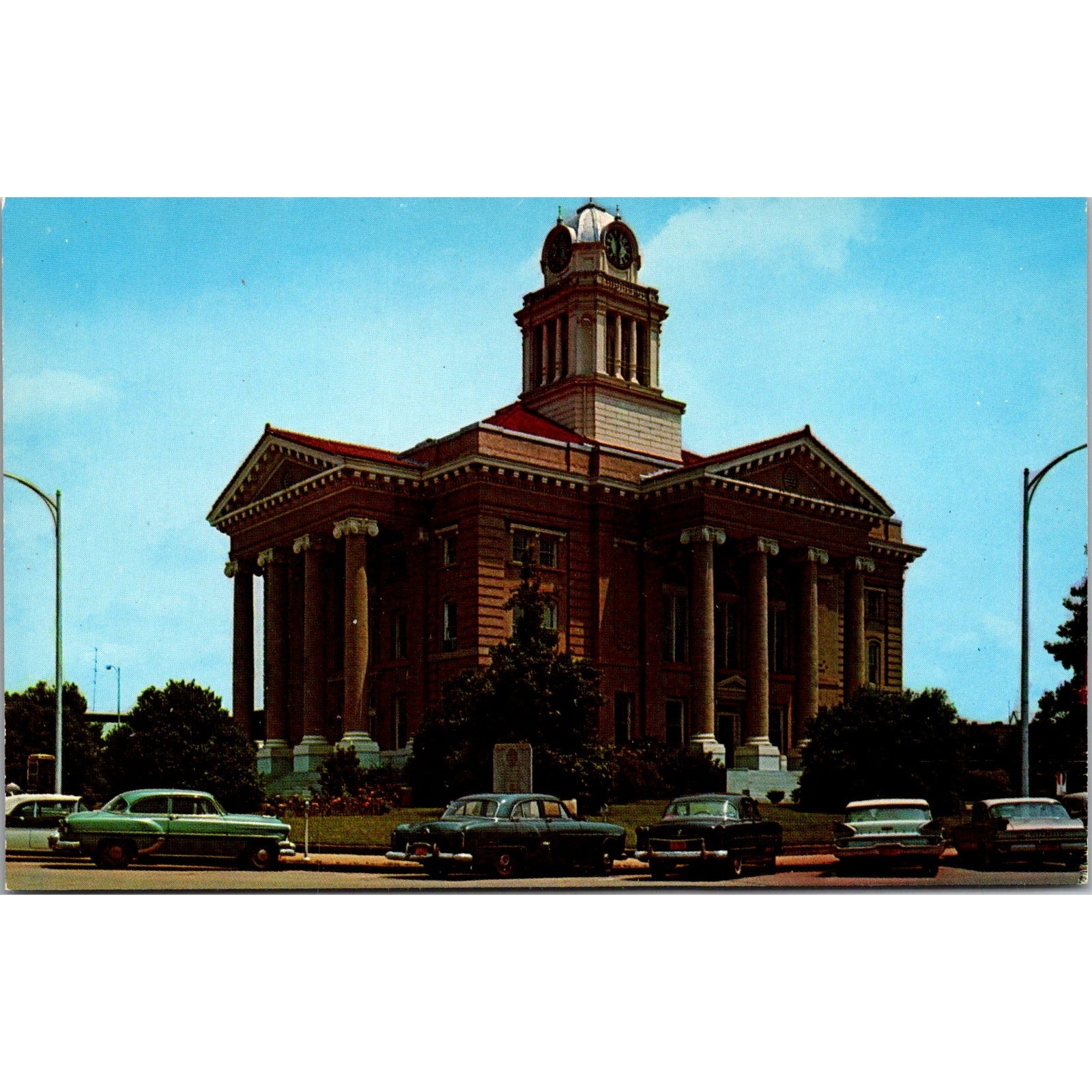Upson County Courthouse July 1963 Thomaston GA Vintage Postcard SP7-16
