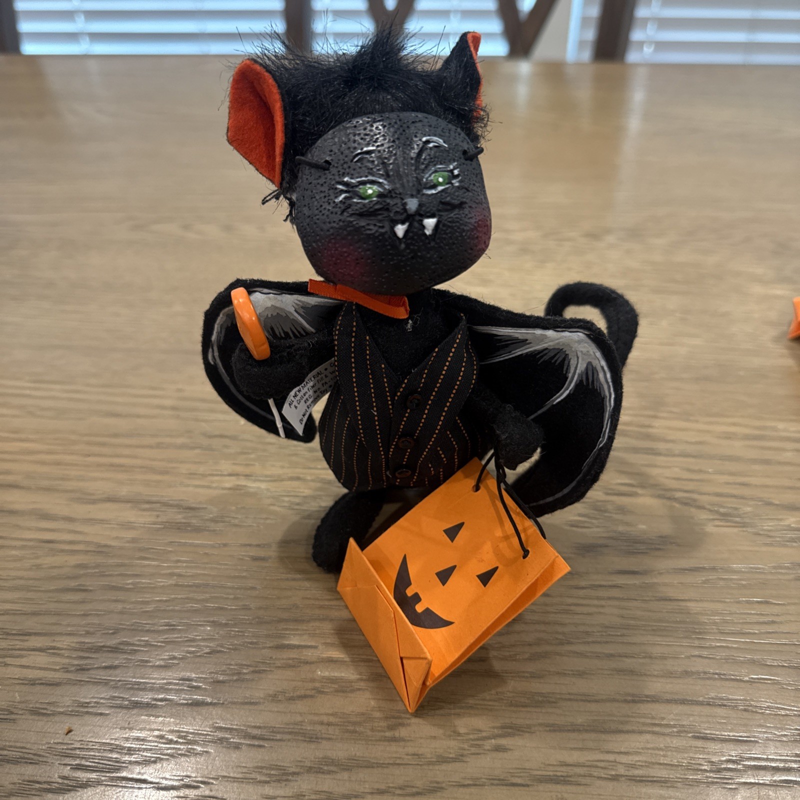 ANNALEE Halloween 6” Trick or Treat Mouse Bat Vampire Costume w/ Mask 2005