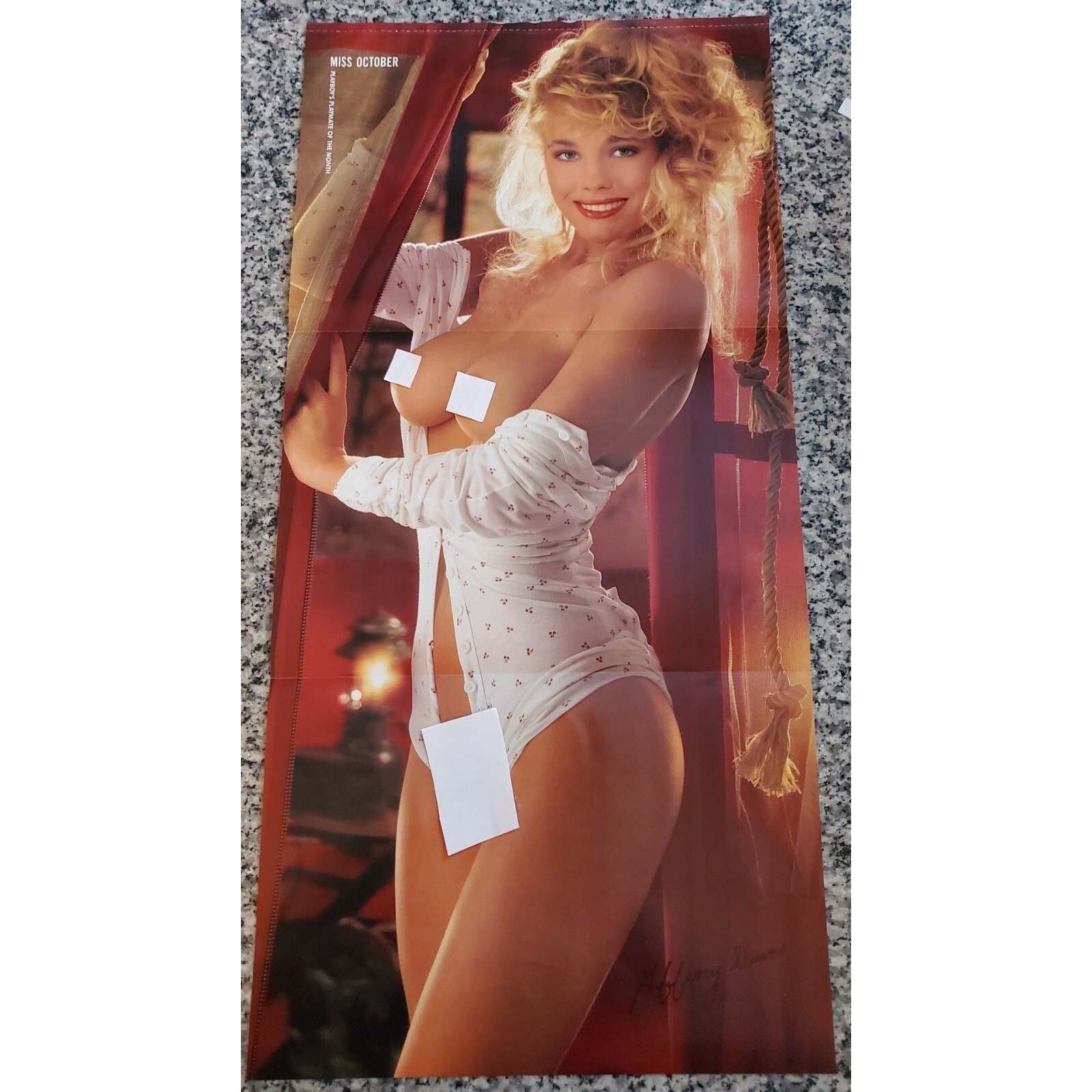Playboy PIN UP / CF - Playmate TIFFANY SLOAN October, 1992