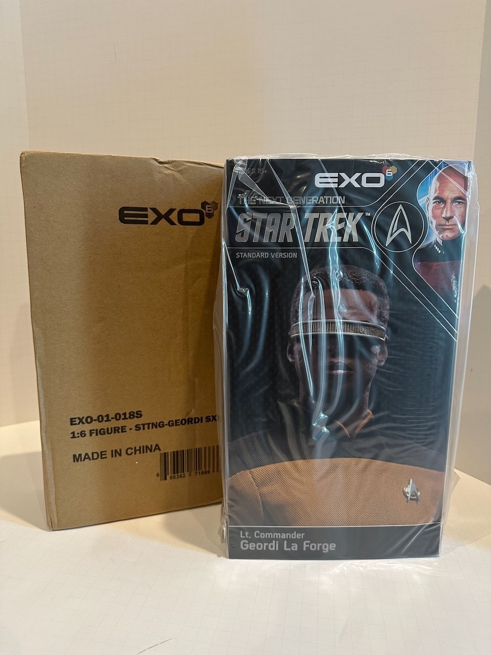 EXO-6 Star Trek TNG Geordi La Forge Standard SX 1/6 Scale Figure New