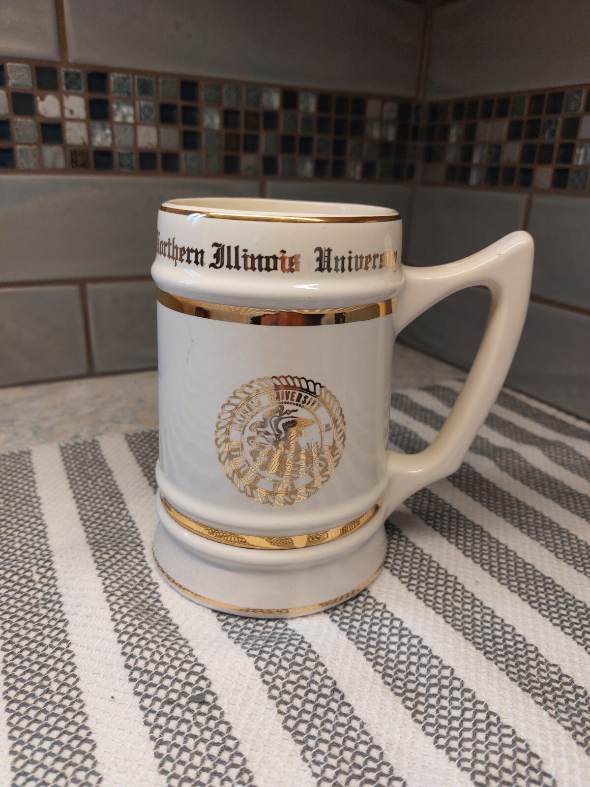 Northern Illinois University Mug/Stein Gold Accents .Made By .WC Bunting. Northern Illinois University Mug/Stein Gold Accents .Made By .WC Bunting.