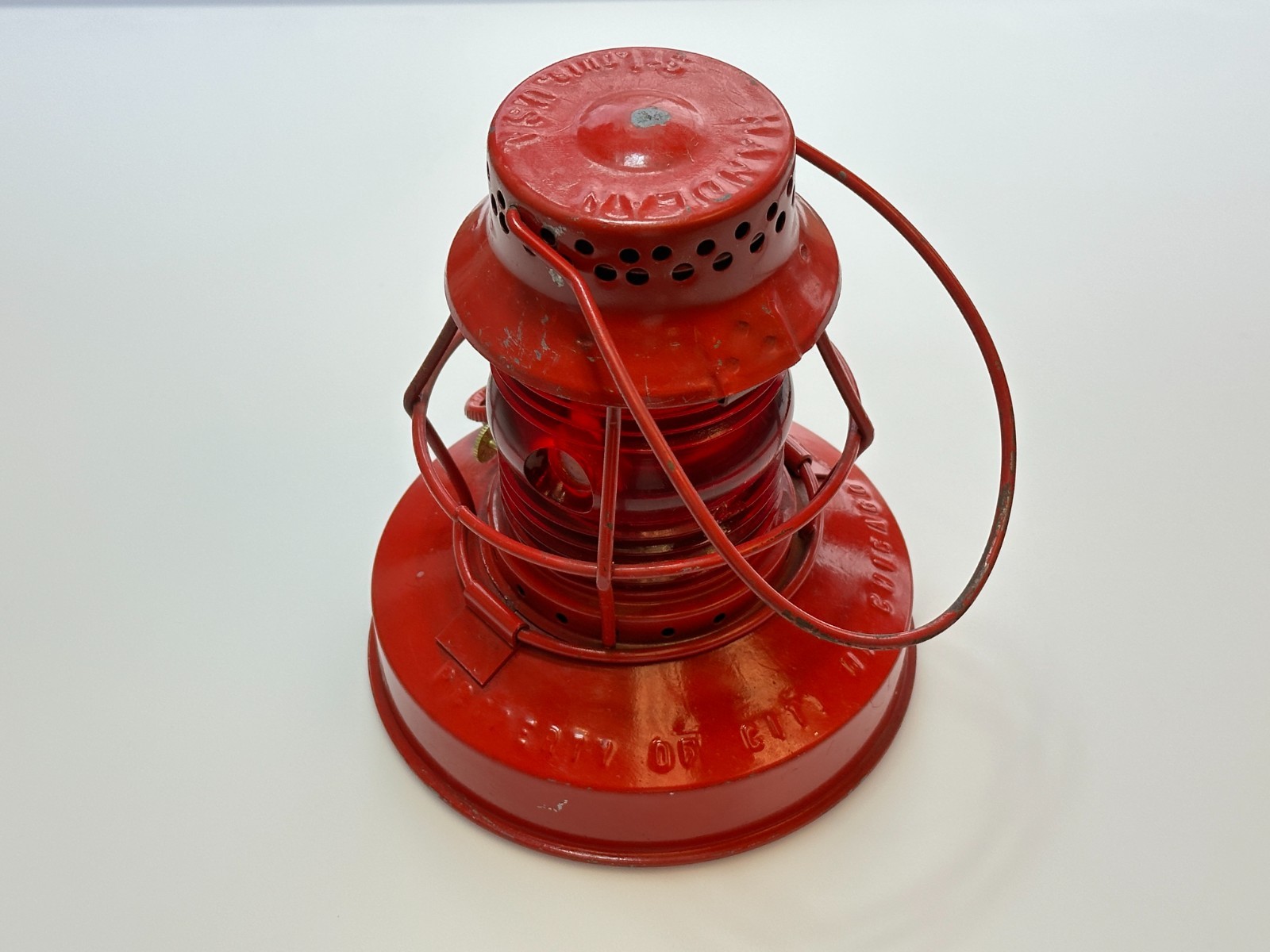 Handlan 57 St Louis USA Railroad Utility Signal Lantern, Property of Chicago NOS Handlan 57 St Louis USA Railroad Utility Signal Lantern, Property of Chicago NOS