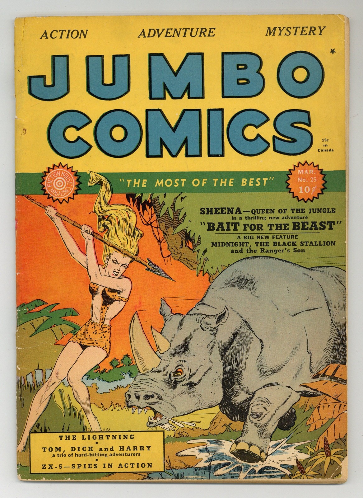 Jumbo Comics #25 VG- 3.5 RESTORED 1941