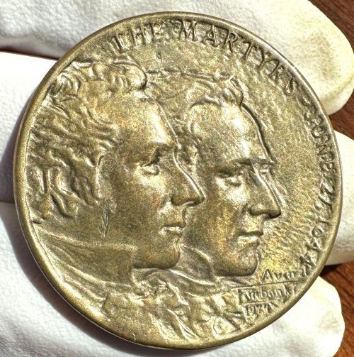 Prophet Joseph & Hyrum Smith Latter Day Saint Movement Medal, The Martyrs 1844 Prophet Joseph & Hyrum Smith Latter Day Saint Movement Medal, The Martyrs 1844