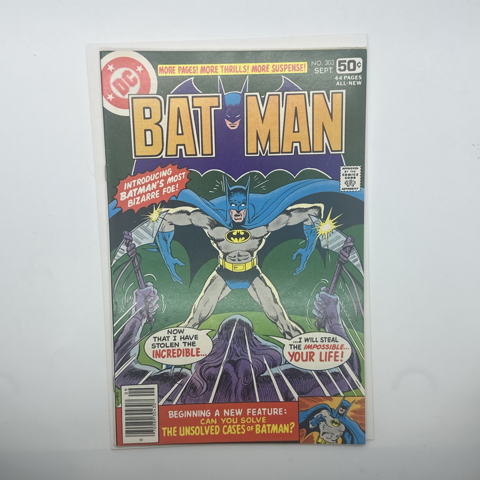 Batman 303 (Jan 1978, DC Comics) - 1ST APP LUCIUS FOX NM/NM- 20 Pics Batman 303 (Jan 1978, DC Comics) - 1ST APP LUCIUS FOX NM/NM- 20 Pics