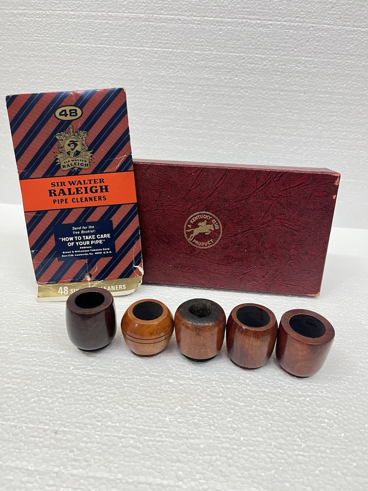 VINTAGE WHITEHALL TOBACCO PIPE SET Briarwood Some New