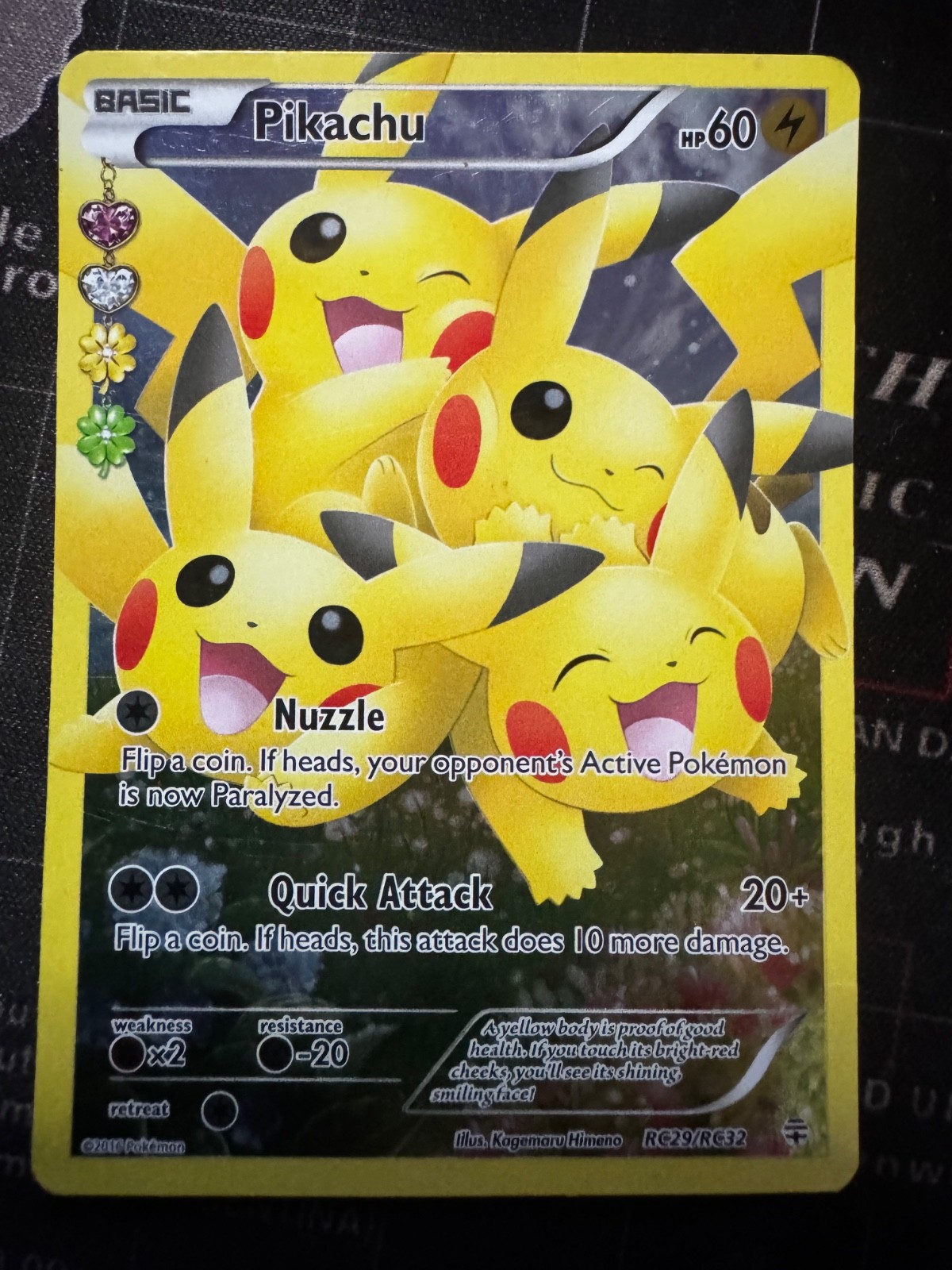 Pokémon Pikachu RC29/RC32 Full Art Holo Generations Radiant Collection 2016