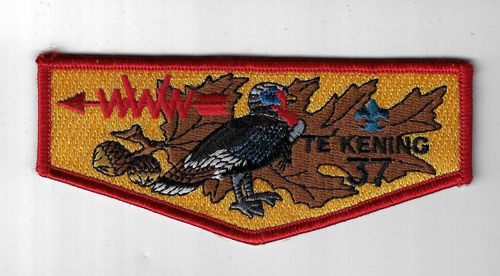 OA 37 Te\'Kening WWW Flap RED Bdr. Southern New Jersey NJ [FBL-3056]
