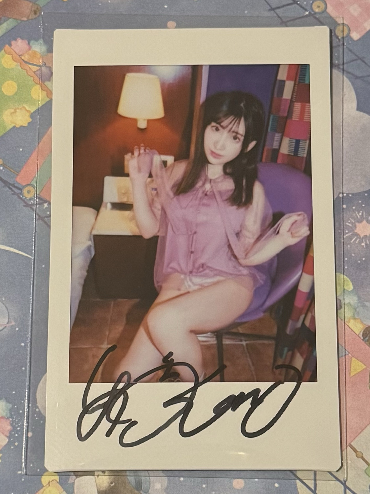 Karen Yuzuriha Autograph Cheki Photo Limited Japan