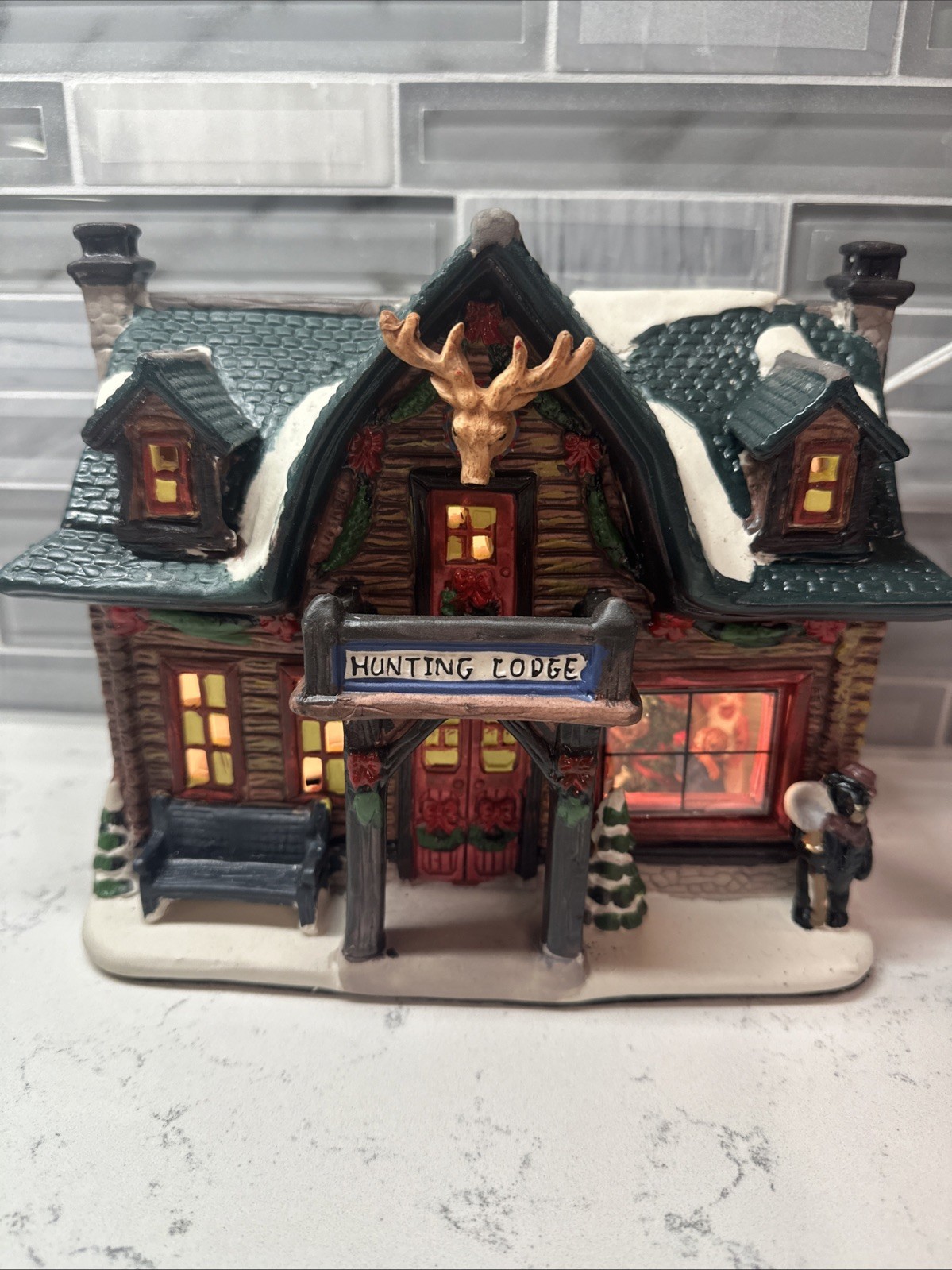 2016 Holiday Time Country Charms HUNTING LODGE Christmas Village Tested/Works 2016 Holiday Time Country Charms HUNTING LODGE Christmas Village Tested/Works