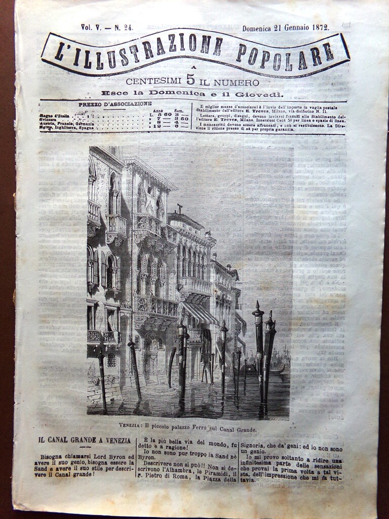 Popular Illustration January 21, 1872 Dickens Caucasus Petersburg Cyrus Field