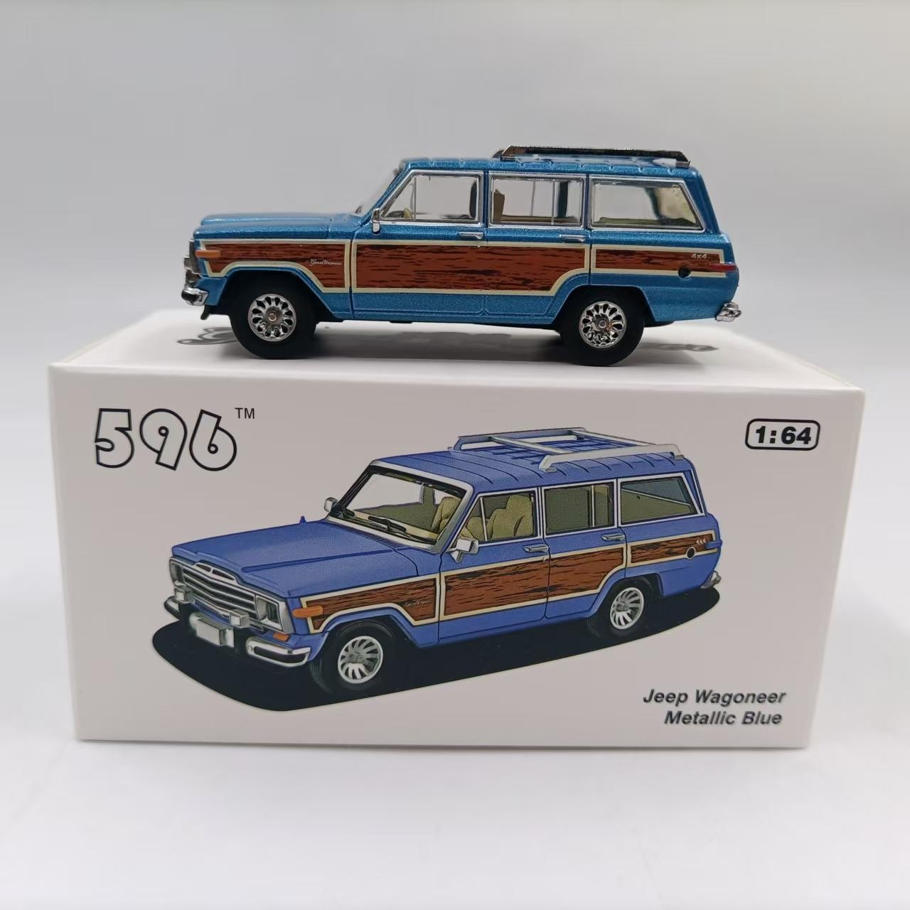 1:64 Scale Blue Wagoneer - Alloy Limited Edition Collectible SUV
