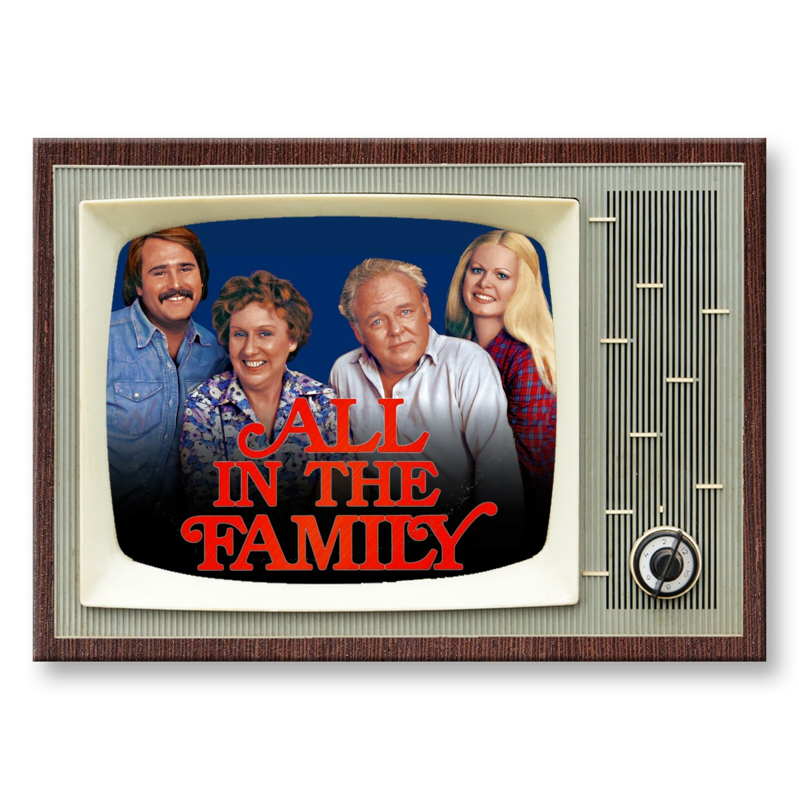 ALL IN THE FAMILY Classic TV 3.5 inches x 2.5 inches Steel FRIDGE MAGNET ALL IN THE FAMILY Classic TV 3.5 inches x 2.5 inches Steel FRIDGE MAGNET