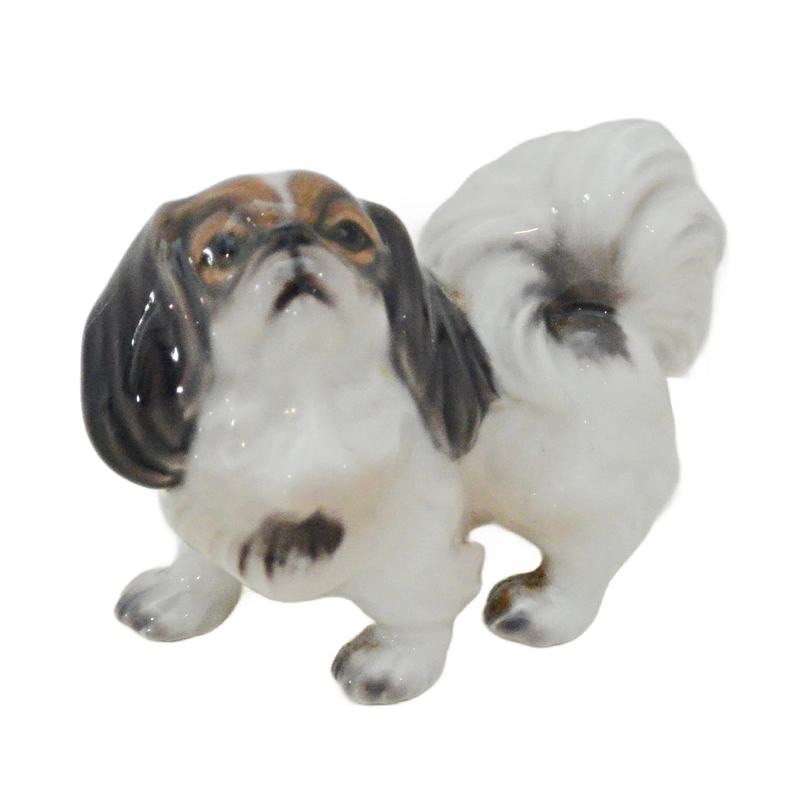 Vintage Dahl Jensen Copenhagen Porcelain Pekingese Figurine No. 1146 Denmark Vintage Dahl Jensen Copenhagen Porcelain Pekingese Figurine No. 1146 Denmark