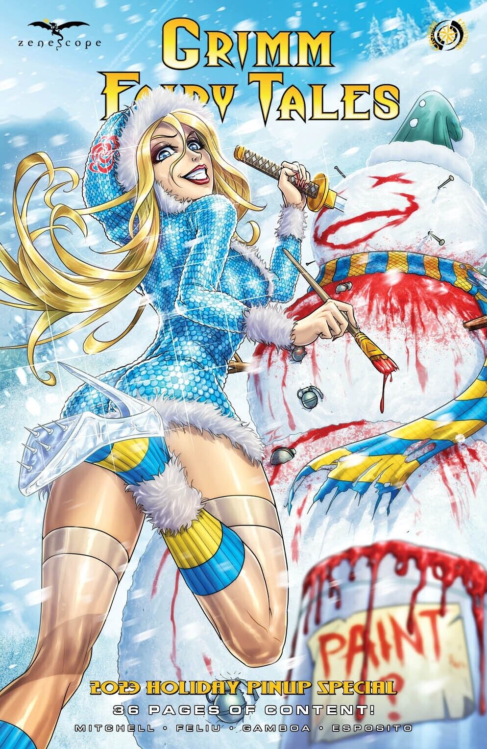 Grimm Fairy Tales 2023 Holiday Pinup Special Cover C - J. Cardygrade