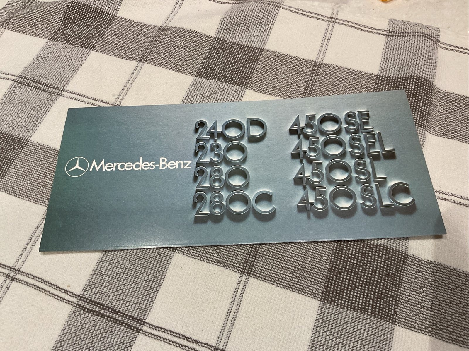 1974 Mercedes-Benz S-class SL 450 280 240 diesel sales brochure ORIGINAL