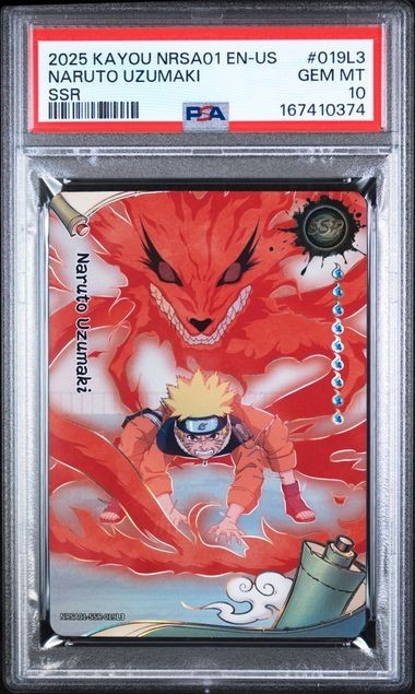 2025 #019L3 NARUTO UZUMAKI PSA 10