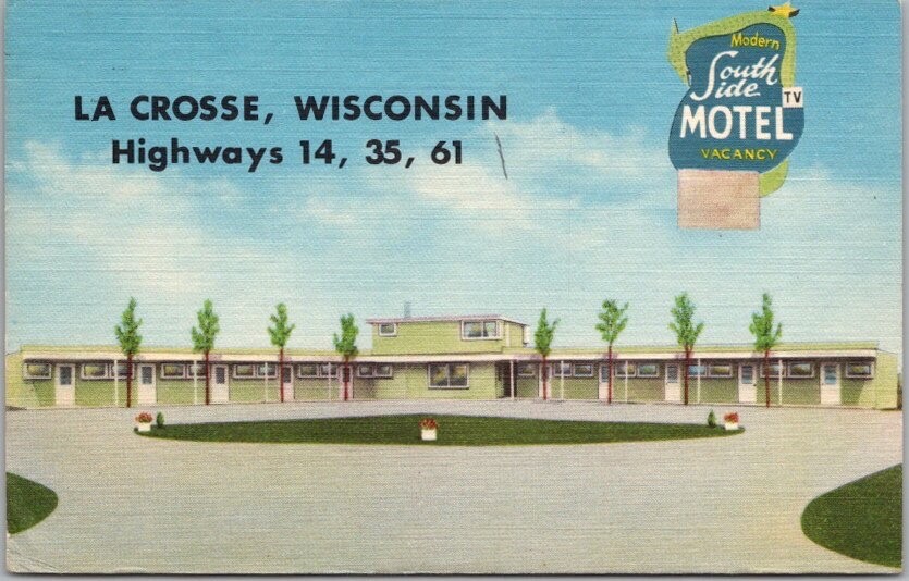 c1950s LA CROSSE, Wisconsin Postcard \