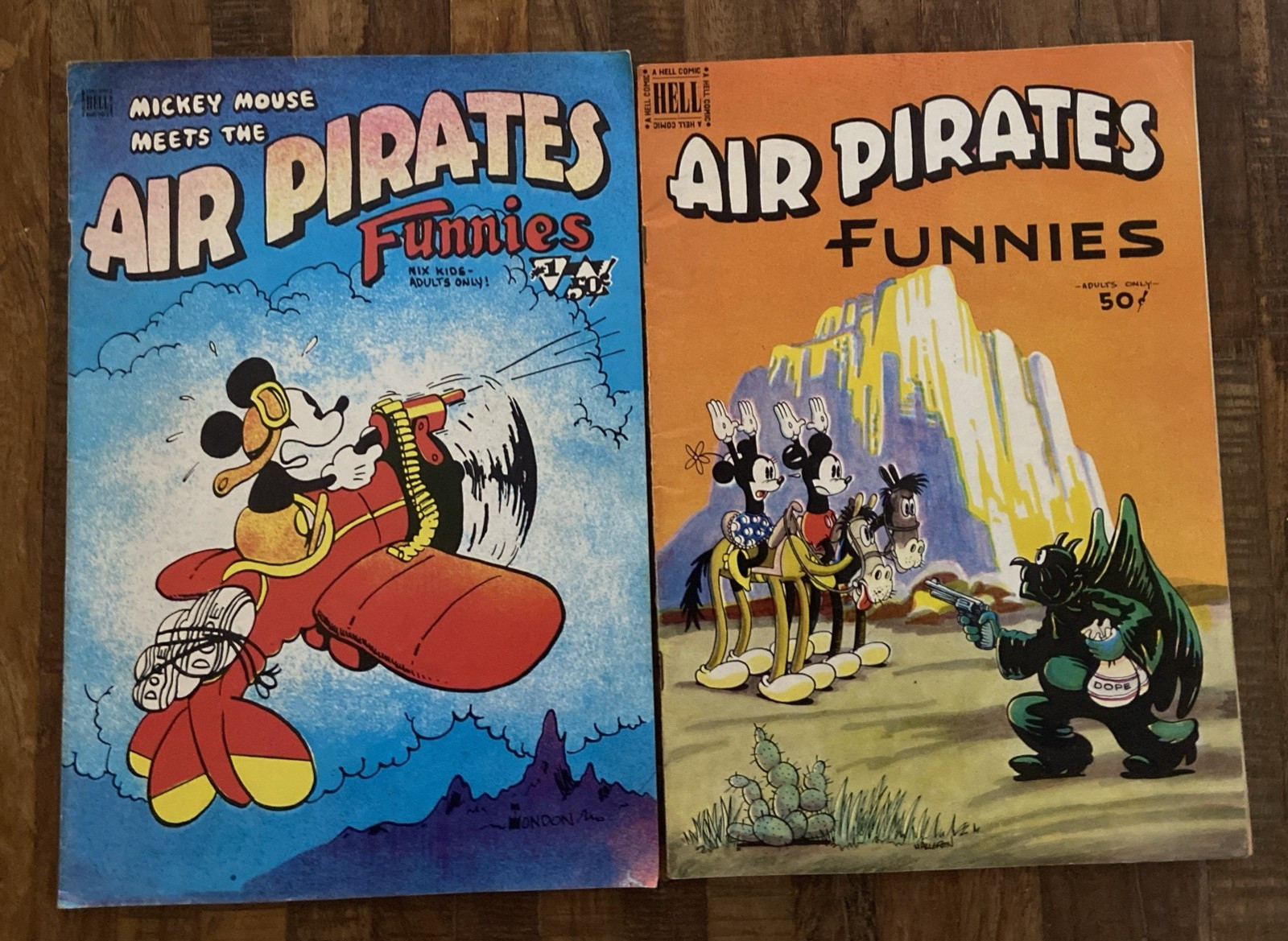 AIR PIRATES FUNNIES Underground Comic - Complete Series 1st Print Comix Hell Pub