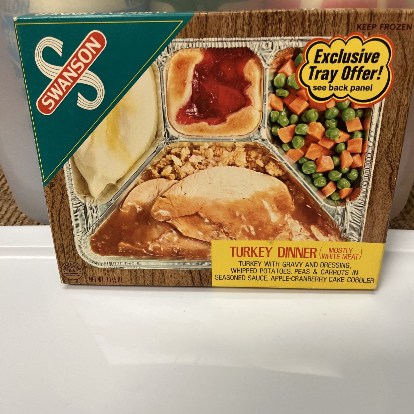 Vintage iconic Swanson Turkey TV Dinner Box From The 1970S 80S  No Dinner Inside