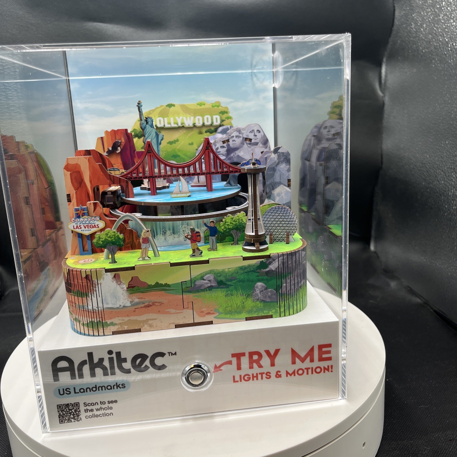 Arkitec 3-D Models US Landmarks Store Display Lights Motion RARE Walmart Demo Arkitec 3-D Models US Landmarks Store Display Lights Motion RARE Walmart Demo