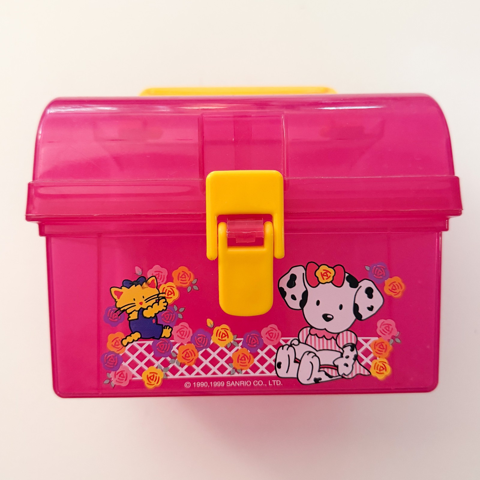 Vintage Spottie Dottie Sanrio Plastic Storage Supply Box 1999 Hello Kitty