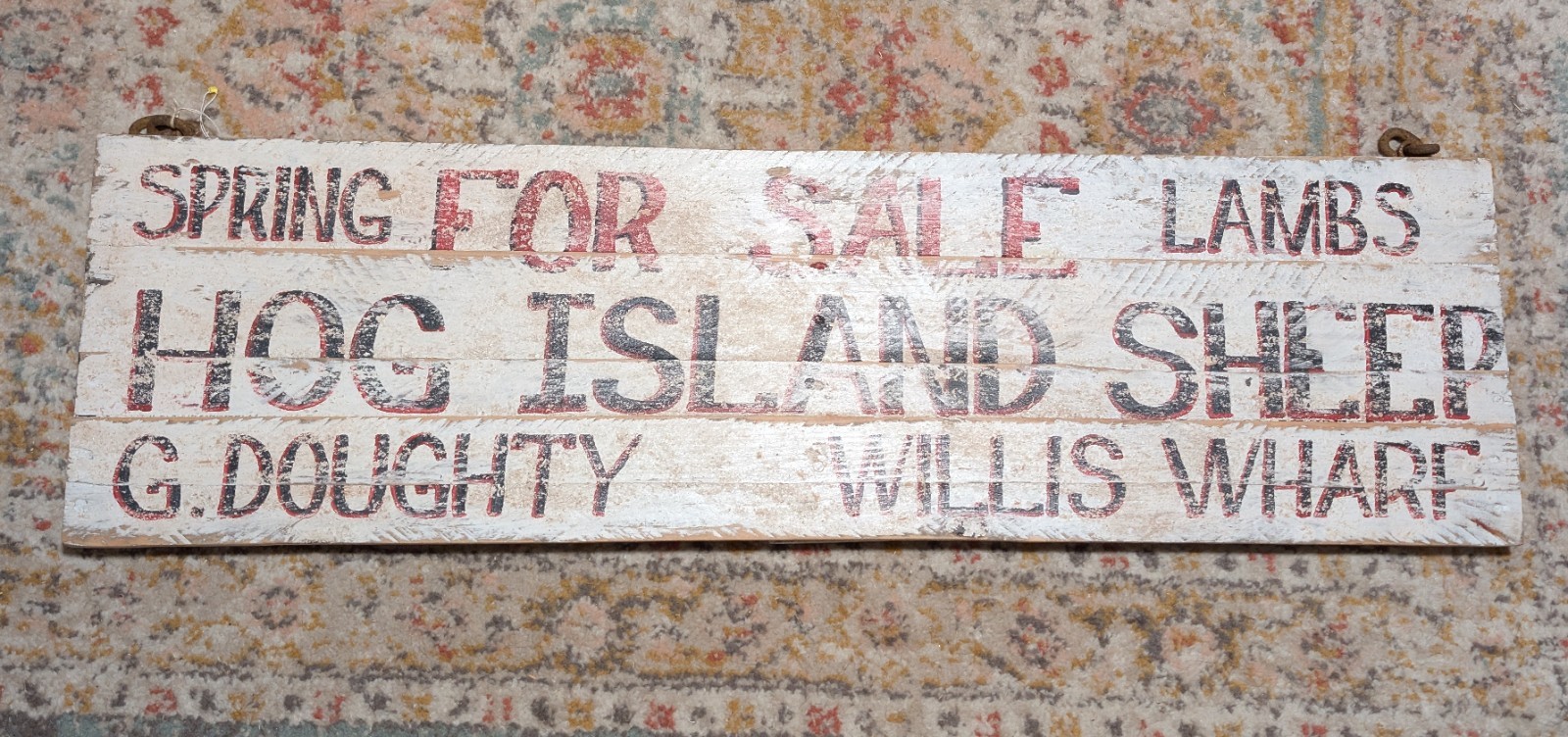 Hog Island Contemporary Hand Painted Sign Art Mike Bridges Eastern Shore Of Va