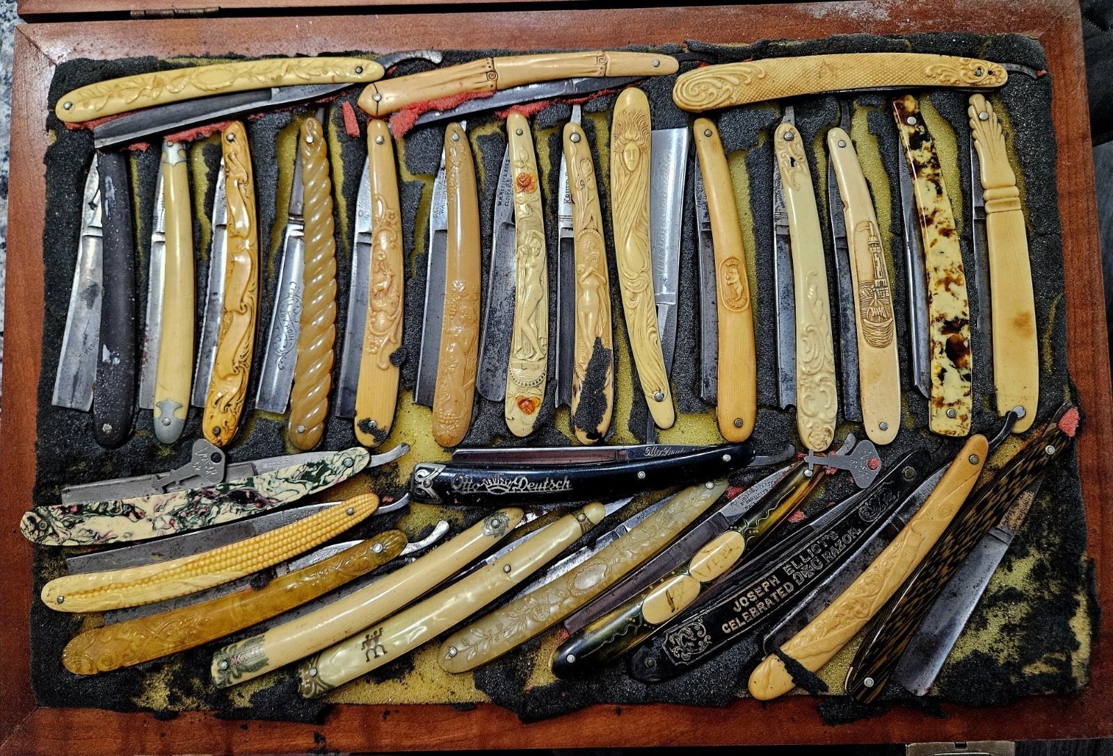 ONE OF A KIND Antique VTG Straight Razor Collection 40+ Year Collection RARE 🔥