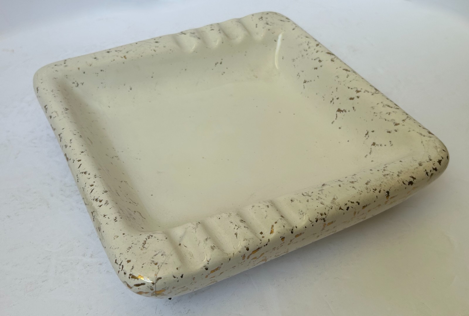 Vintage Mid Century Modern Large Ceramic Ashtray 9.5 Vintage Mid Century Modern Large Ceramic Ashtray 9.5