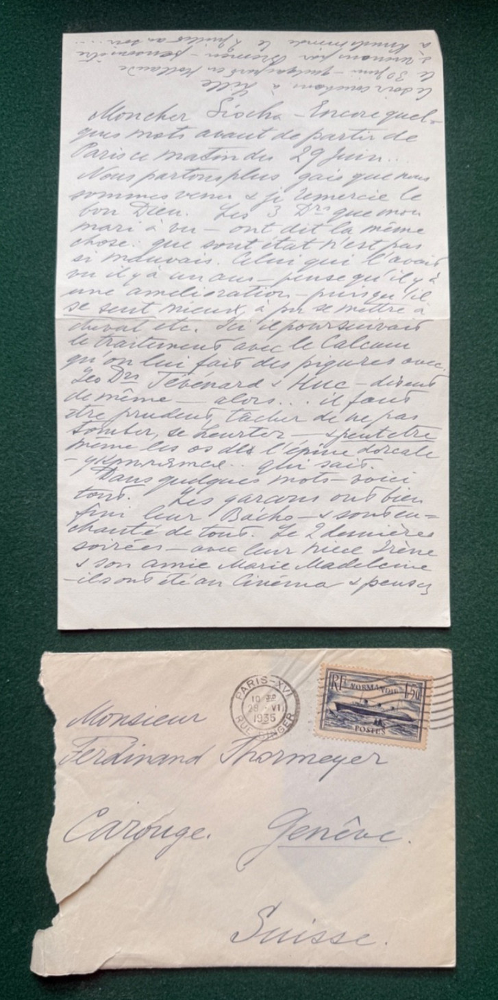 Grand Duchess Olga Romanov Imperial Russian Antique Signed Letter Paris 1935 Grand Duchess Olga Romanov Imperial Russian Antique Signed Letter Paris 1935